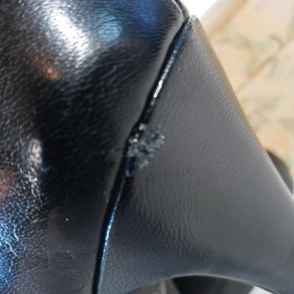 Michael Aphrodite Blk Leather Stilletto Heel sz 8 - Picture 16 of 16